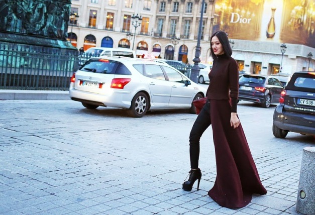Tiffany Hsu Street Style of Fashion Week Fall 2014